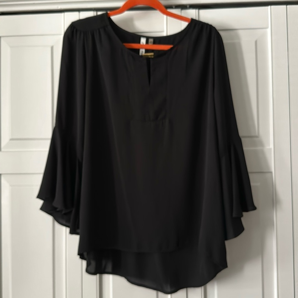 Women’s black blouse size large. - Picture 1 of 6